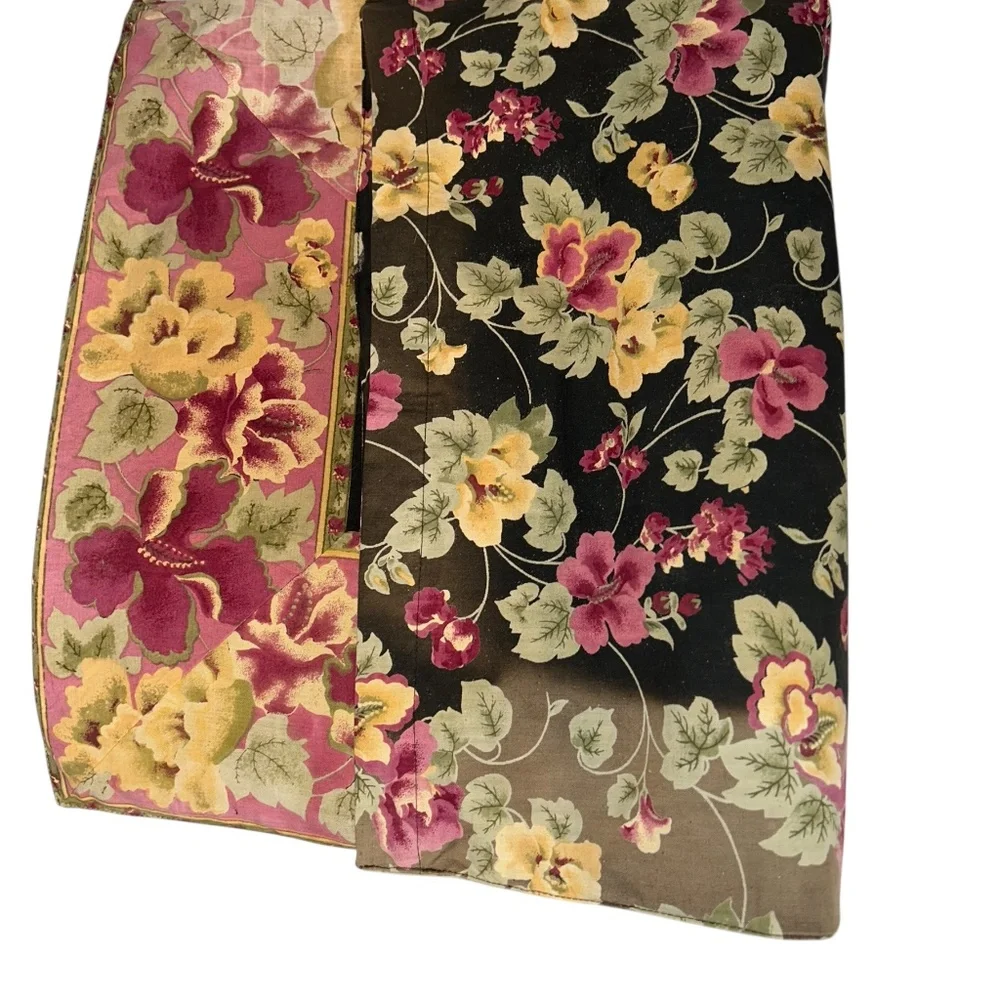 April Cornel Vintage 90s mixed floral patterns standard pillow cover